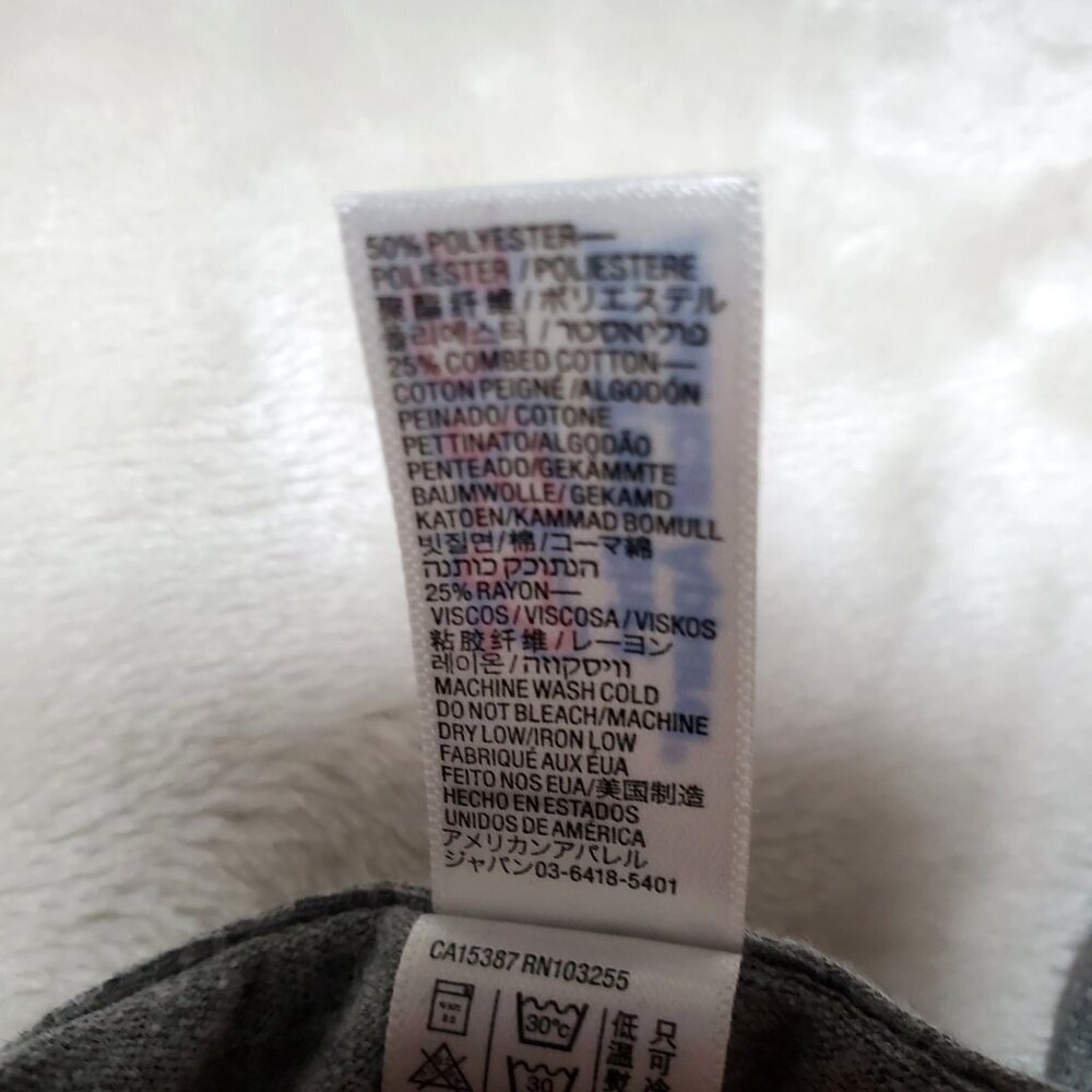 "Sorry I'm Totally Rad" Graphic T-Shirt XS American Apparel Gray Blend - Picture 6 of 13